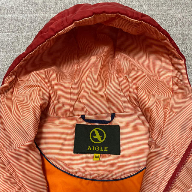 AIGLE(エーグル)のエーグル　中綿ロングコート　110 キッズ/ベビー/マタニティのキッズ服女の子用(90cm~)(コート)の商品写真