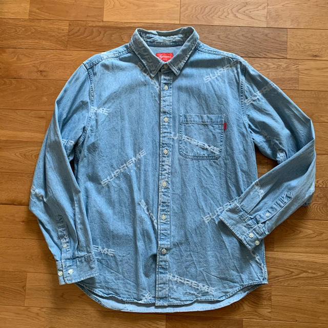 17 A/W Supreme Jacquard Denim Shirt