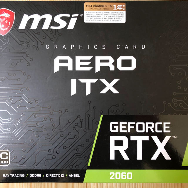 少し豊富な贈り物 RTX2060 GeForce AERO OC 6G ITX PCパーツ