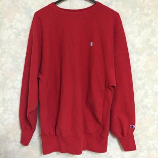 チャンピオン(Champion)の90s リバースウィーブ XL 赤(ミニワンピース)