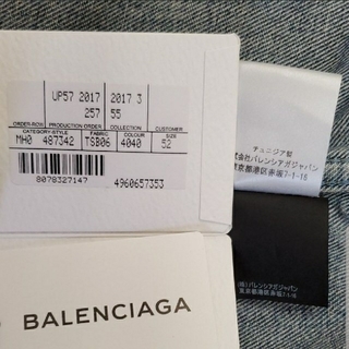 Balenciaga - BALENCIAGA 100周年記念 キャンペーンロゴ デニム ...