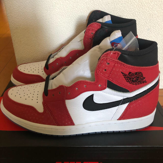 靴/シューズNIKE AIR JORDAN 1 OG ORIGIN STORY US10