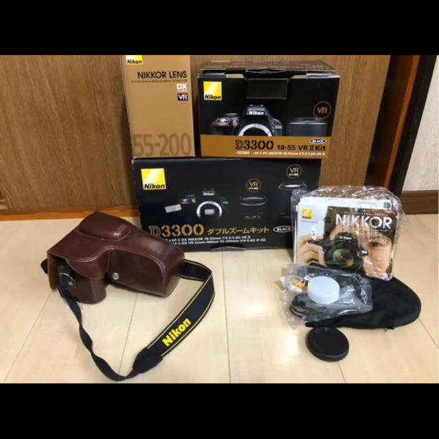 Nikon 初心者セット D3300 ダブルズームキット 箱有 ケース付き 新品