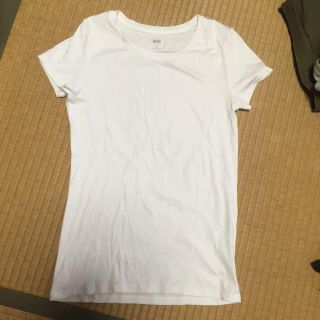 ユニクロ(UNIQLO)のシンプル白Tシャツ(Tシャツ(半袖/袖なし))