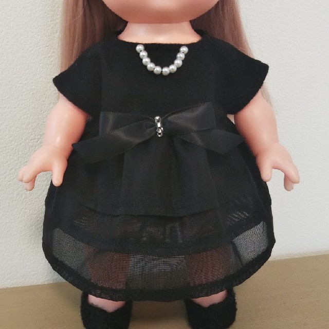 NO.62 黒 吊りスカート 単品 メルちゃん 服-