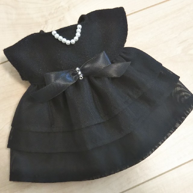 NO.62 黒 吊りスカート 単品 メルちゃん 服-