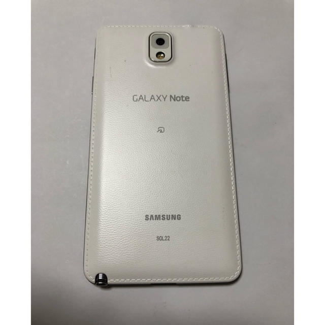 中古Galaxy note3 SC-01F ホワイト sdocomo スマホ/家電/カメラのスマートフォン/携帯電話(スマートフォン本体)の商品写真
