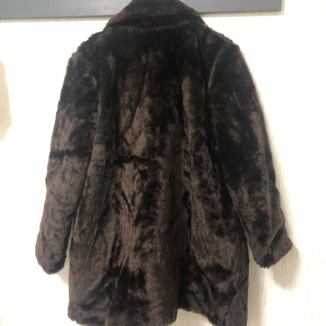 vintage フェイクファーコート fakefur coat レディースのジャケット/アウター(毛皮/ファーコート)の商品写真