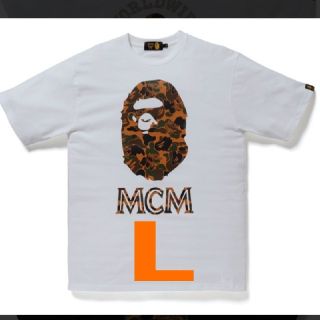 アベイシングエイプ(A BATHING APE)のMCM×BAPE CAMO APE HEAD TEE　Lサイズ(Tシャツ/カットソー(半袖/袖なし))