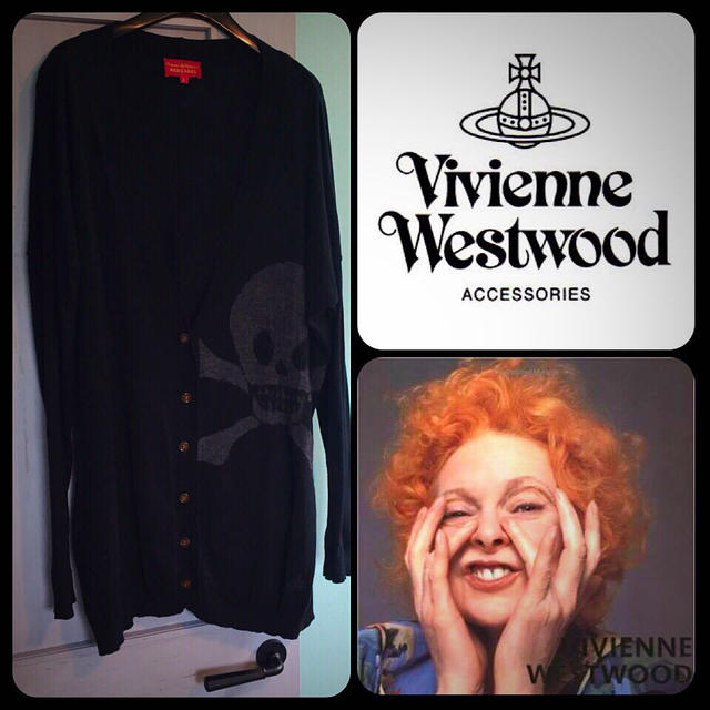 Vivienne Westwood(ヴィヴィアンウエストウッド)のスカルカーディガン・ワンピでも使える レディースのトップス(カーディガン)の商品写真