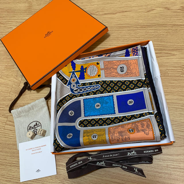 Hermes - エルメス💕スカーフ 63マスの世界旅行 サイコロつきの通販 by シャネルチャン's shop｜エルメスならラクマ