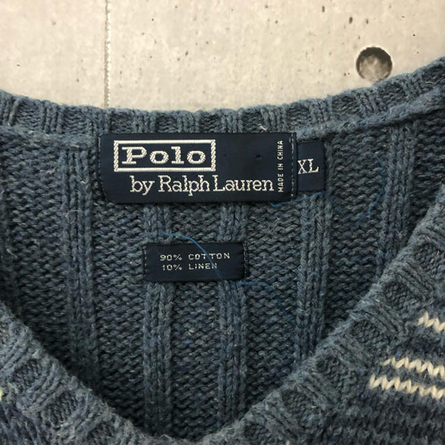 POLO RALPH LAUREN(ポロラルフローレン)の【超レア】90s ポロラルフローレン 刺繍ロゴ ベスト メンズのトップス(ベスト)の商品写真