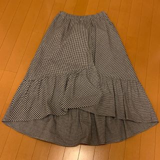 ダブルクローゼット(w closet)のギンガムチェックロングスカート(ロングスカート)