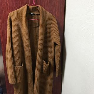 ユニクロ(UNIQLO)のウールリブニットコート　S(ニットコート)