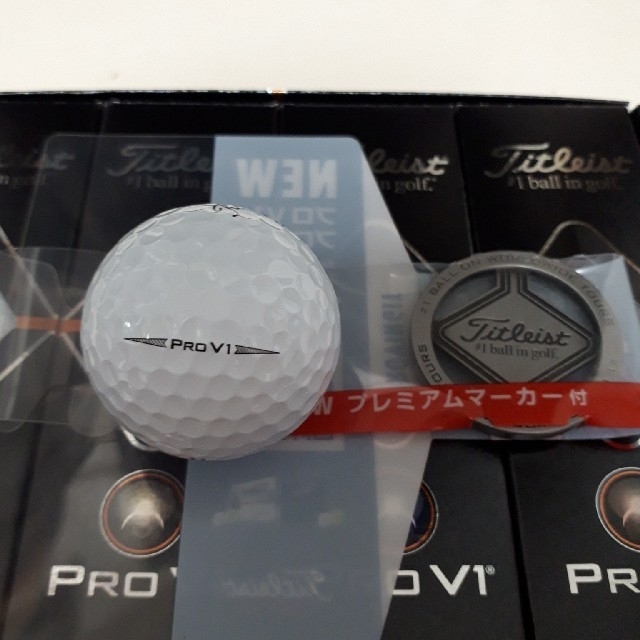 Titleist(タイトリスト)のソールド様専用　タイトリスト PRO V1 WHITE 2ダース マーカー無し スポーツ/アウトドアのゴルフ(その他)の商品写真