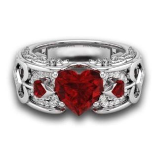 【送料無料】Wedding Engagement Heart Ring (リング(指輪))