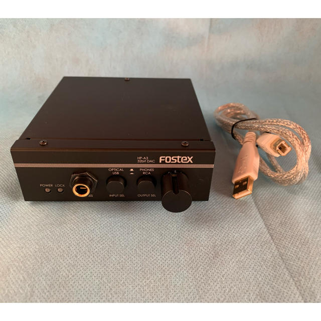 FOSTEX ヘッドホンアンプ HP-A3 32bit D/A変換器内蔵の通販 by ひろ's shop｜ラクマ