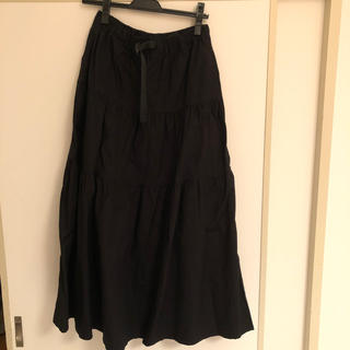 グラミチ(GRAMICCI)のグラミチ　マキシ　スカート　ブラック　オールシーズンほぼ新品定価13000円程(ロングスカート)