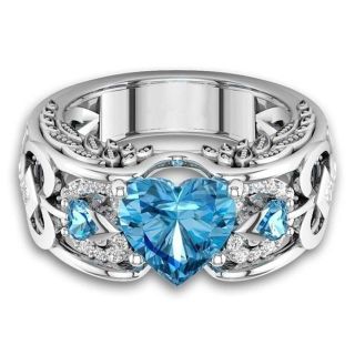 【送料無料】Wedding Engagement Heart Ring(リング(指輪))