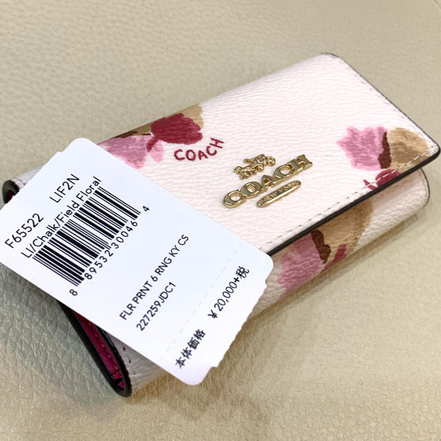 COACH(コーチ)のCOACH F65522 花柄 コーチ キーケース  未使用 レディースのファッション小物(キーケース)の商品写真