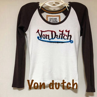 ボンダッチ(Von Dutch)のVon dutch  長袖カットソー　ブラウン　特価値下げ‼️ブラックは売り切れ(シャツ/ブラウス(長袖/七分))