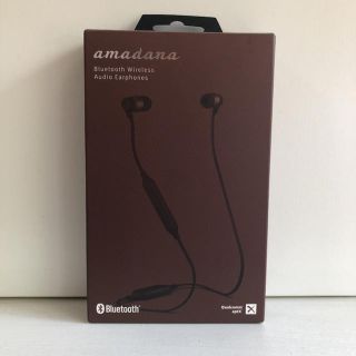 アマダナ(amadana)のAmadana Bluetooth イヤフォンマイク　PE-817-BR(ヘッドフォン/イヤフォン)