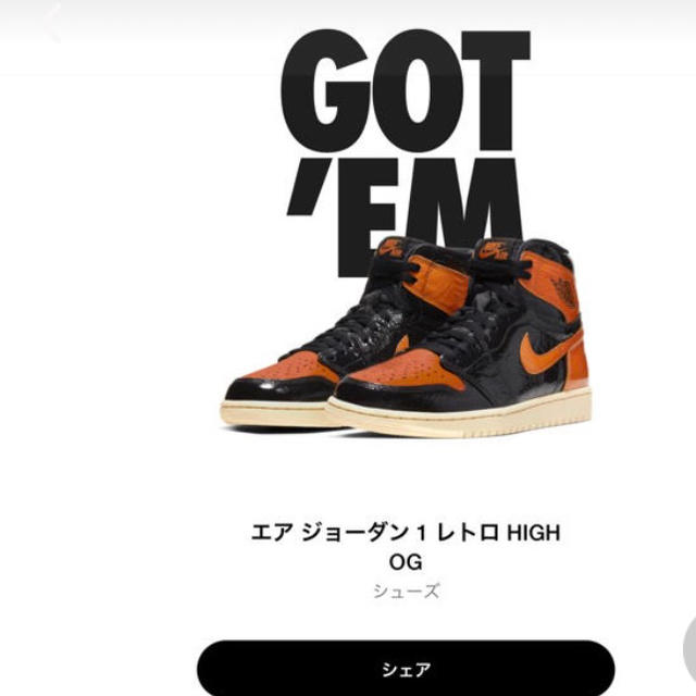 NIKE(ナイキ)のNIKE AIR JORDAN1 シャタバ メンズの靴/シューズ(スニーカー)の商品写真