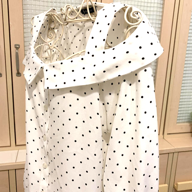 ☆専用☆新品☆ツルバイマリコオイカワ☆ドット☆ペプラム☆ブラウス☆