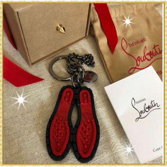 新品♪プレゼントにも最適☆クリスチャンルブタン☆Lug Sole キーリング