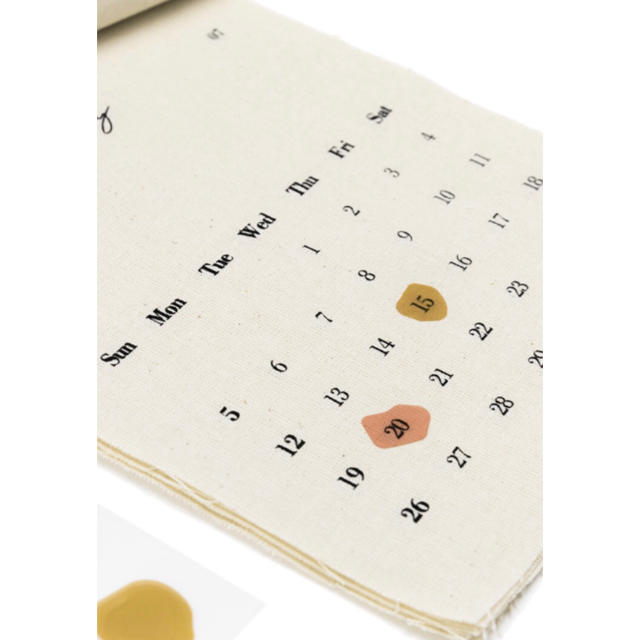 depound  2020年 fabric calendar インテリア/住まい/日用品の文房具(カレンダー/スケジュール)の商品写真