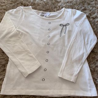 アニエスベー(agnes b.)のアニエスベーキッズ    リボンプリントTシャツ　8歳(Tシャツ/カットソー)