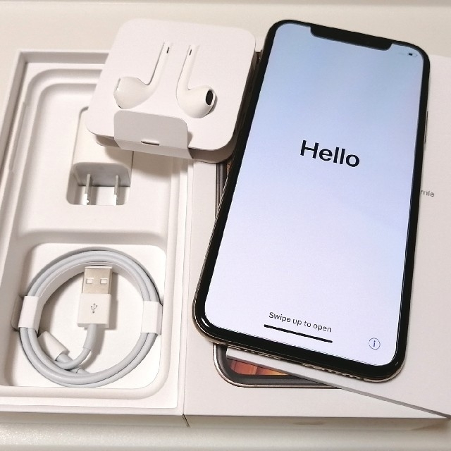 華麗 - iPhone Apple SIMロック解除済 256GB Gold Xs iPhone