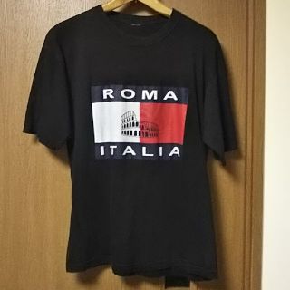 ROMA ITALIA 世界遺産 コロッセオ プリントTシャツ used 使用済(Tシャツ/カットソー(半袖/袖なし))