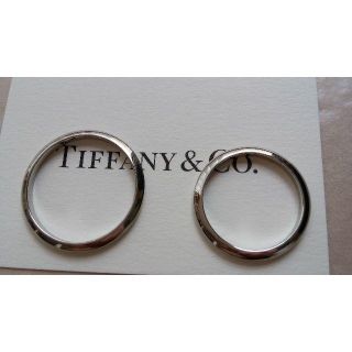 ティファニー(Tiffany & Co.)の【中古】ティファニー プラチナナイフエッジリング 2MM ペア(リング(指輪))