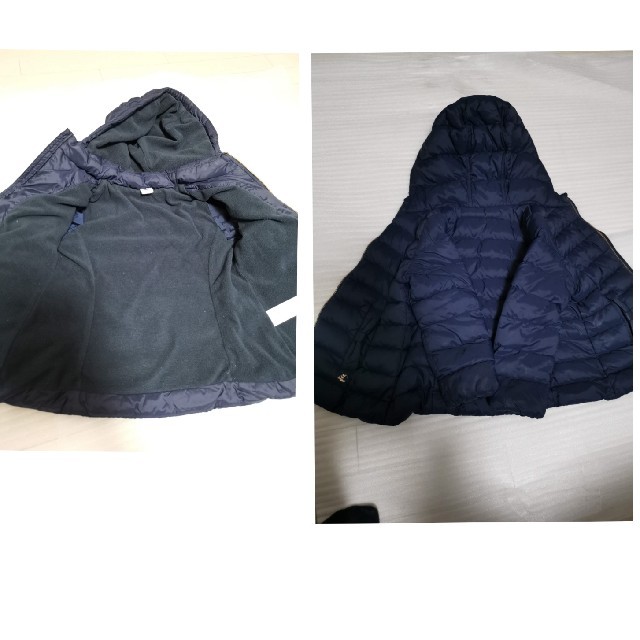 PETIT BATEAU(プチバトー)のtomo様専用 usedプチバトー中綿ジャケット4ans/104㎝ネイビー キッズ/ベビー/マタニティのキッズ服女の子用(90cm~)(ジャケット/上着)の商品写真