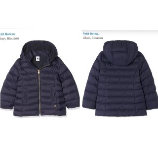 プチバトー(PETIT BATEAU)のtomo様専用 usedプチバトー中綿ジャケット4ans/104㎝ネイビー(ジャケット/上着)