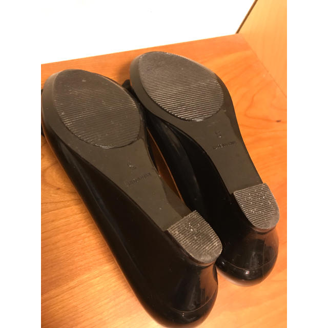 Bridget Birkin(ブリジットバーキン)の匿名発送料込ブリジットバーキンレインパンプス22.5ブラックグログランリボン レディースの靴/シューズ(ハイヒール/パンプス)の商品写真