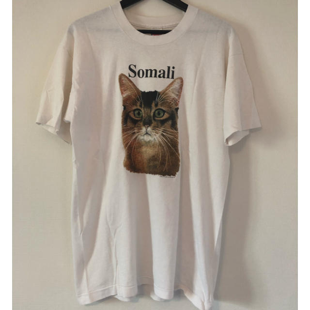 ヴィンテージ  ネコTシャツ somali cat 猫Tシャツ 90s