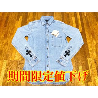 クロムハーツ(Chrome Hearts)のCHROME HEARTS クロムハーツ クロスパッチ デニムシャツ(シャツ/ブラウス(長袖/七分))