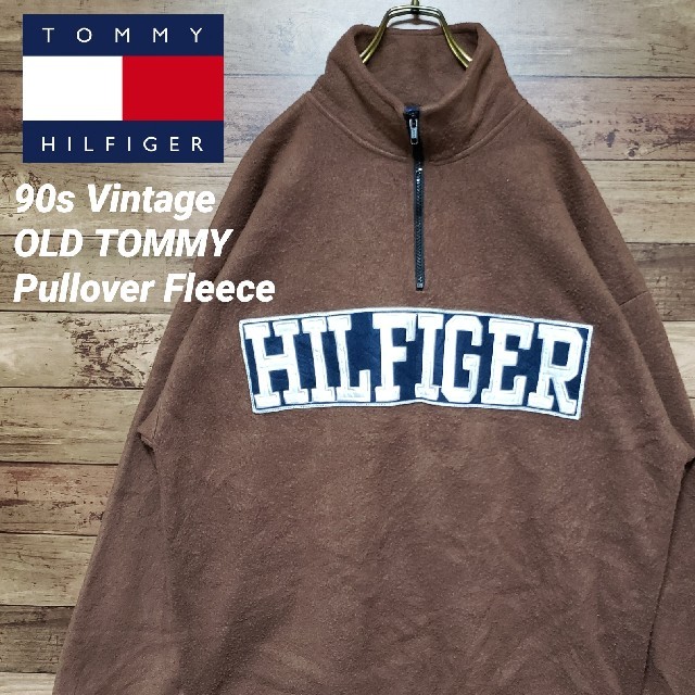 TOMMY HILFIGER(トミーヒルフィガー)の《激レア》トミーヒルフィガー プルオーバーフリース ハーフジップ オールドトミー メンズのトップス(スウェット)の商品写真