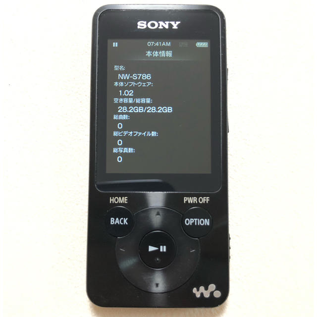 美品 動作確認済】SONYウォークマンNW-S786 32GB 充電ケーブル付 www ...