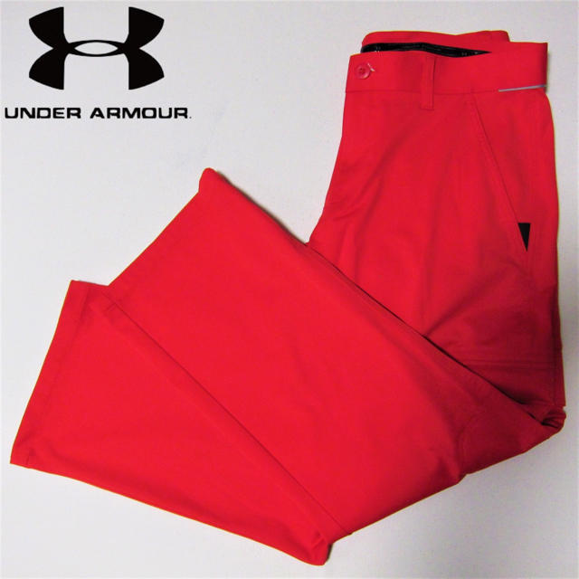 UNDER ARMOUR(アンダーアーマー)のアンダーアーマー◇ストレッチカーゴパンツ◇レッド スポーツ/アウトドアのゴルフ(ウエア)の商品写真