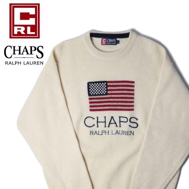 CHAPS ラルフローレン 星条旗 ロゴ ニット セーター