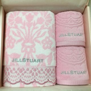 ジルスチュアート(JILLSTUART)の新品 未使用 ジルスチュアート バスタオル フェイスタオル 3枚 ギフトセット(タオル/バス用品)