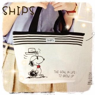 シップス(SHIPS)の新品 ファスナー付きおしゃれトート♡(エコバッグ)