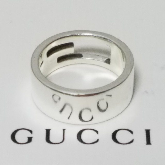 Gucci(グッチ)の[正規品] GUCCI ブランデット リング 14号 指輪 シルバー メンズのアクセサリー(リング(指輪))の商品写真