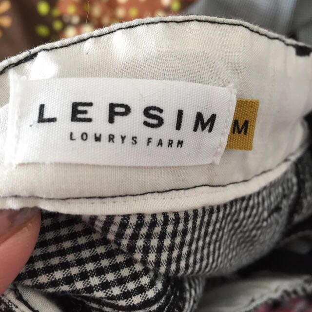 LEPSIM LOWRYS FARM(レプシィムローリーズファーム)のLEPSIMギンガムチェックパンツＭ レディースのパンツ(カジュアルパンツ)の商品写真