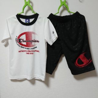 チャンピオン(Champion)の新品未使用 チャンピョン 上下 120cm 半袖 短パン スポーツ着 部屋着(Tシャツ/カットソー)