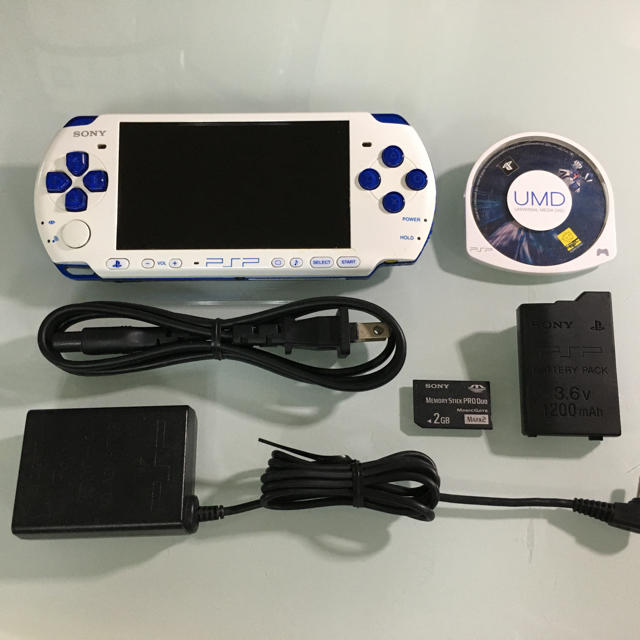 PSP-3000 ホワイト/ブルーゲームソフト/ゲーム機本体