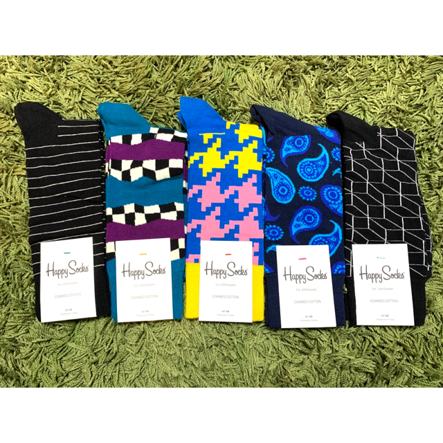 BEAMS(ビームス)のハッピーソックス happy socks 5足 定価7,150円 メンズのレッグウェア(ソックス)の商品写真